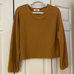 Carly Jean Los Angeles, Medium, ribbed cropped long sleeve